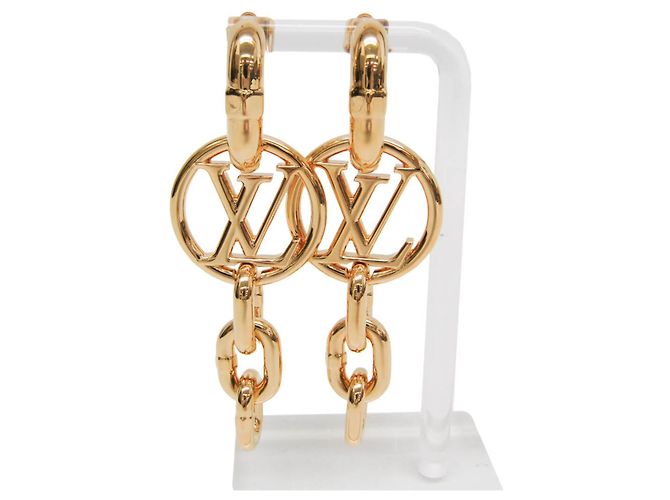 Orecchini a lobo Louis Vuitton Gold