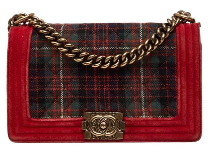 Le Boy Bolsa de Ombro Chanel Coco Mark Boy 25 com Corrente