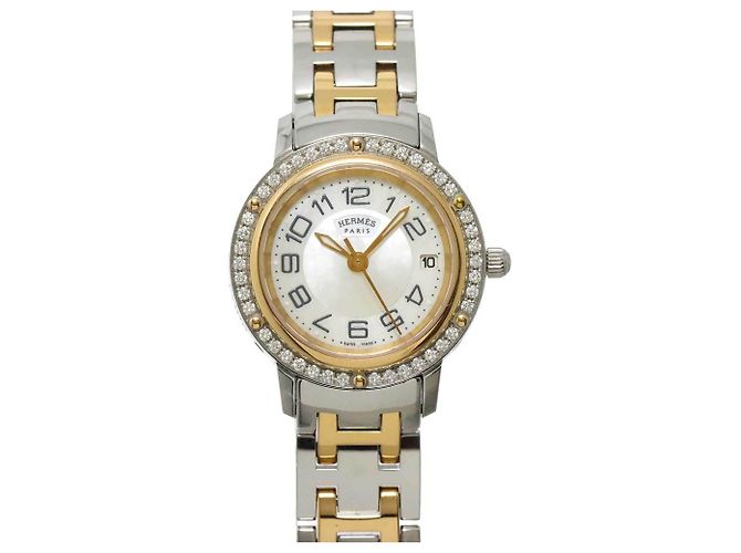 Hermès Reloj para mujer Hermes Clipper Nacre Combination CP1 222