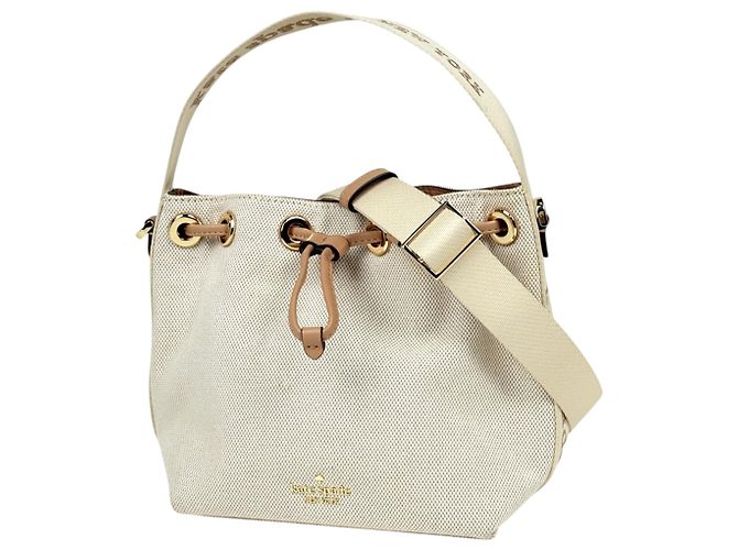 Borsa Kate Spade in tela beige