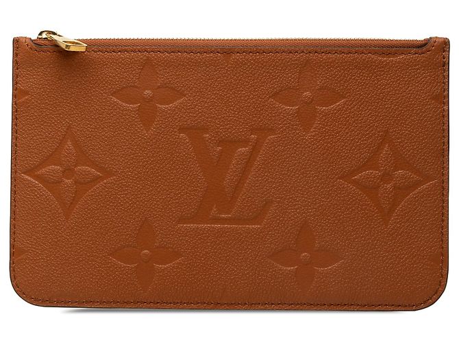 Louis Vuitton Brown Monogram Empreinte Giant Neverfull MM Täschchen