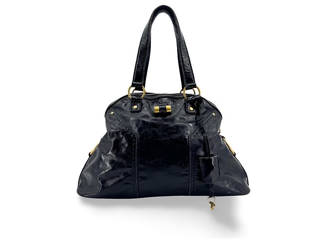 Autre Marque Saint Laurent Muse Patent Oversized