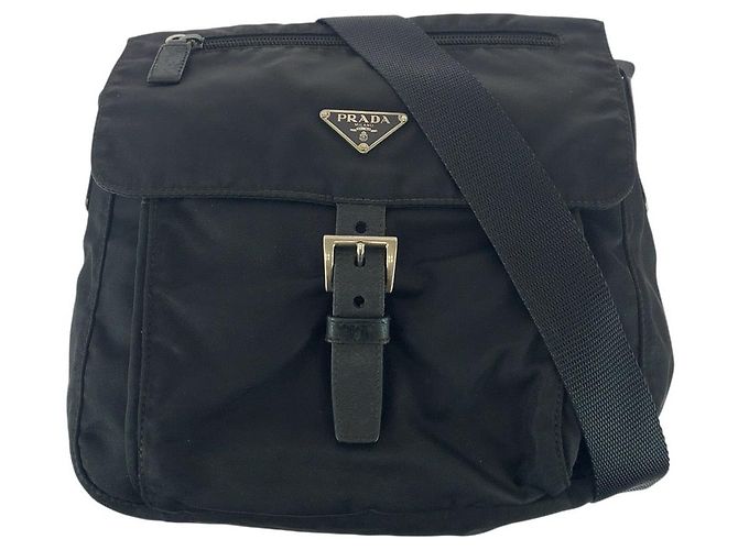 Borsa a tracolla Prada Tessuto con logo triangolare