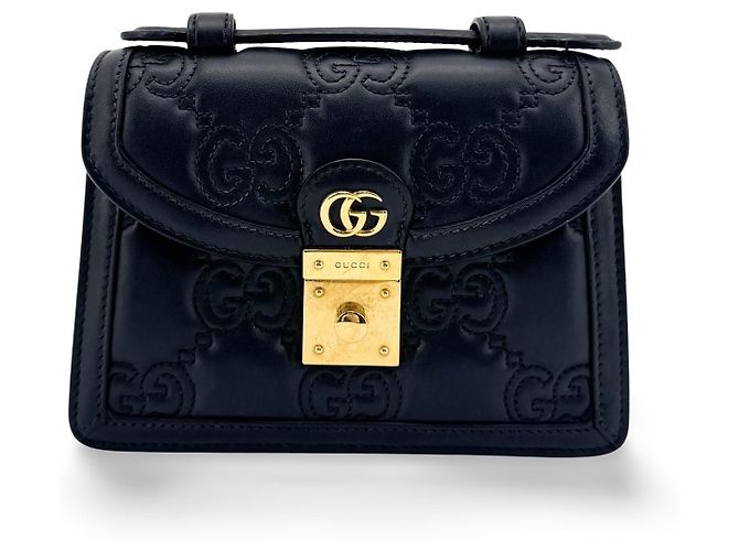 Gucci Padlock GG Embossed Leather Mini