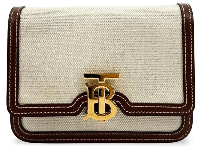 Borsa a tracolla Burberry TB Canvas Small