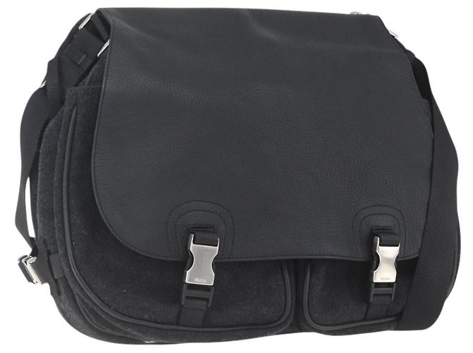 Prada Shoulder Bag Black Wool