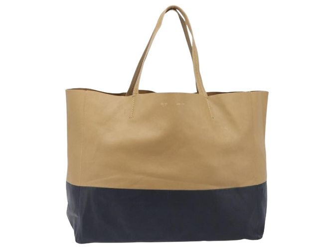 Céline Celine Horizontal Bi-Cabas Leather Large