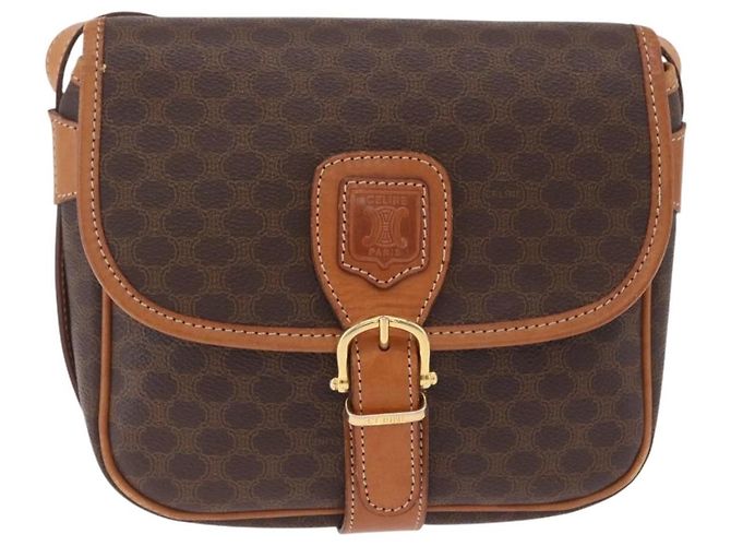 Céline Celine Macadam Shoulder PVC Leather Medium