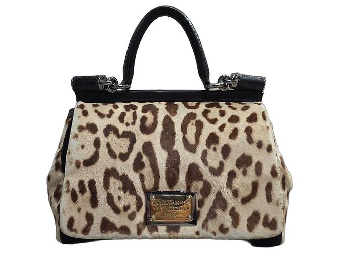 Dolce & Gabbana Sicily Handtasche Leopard