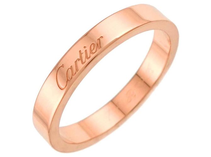 Anillo C de Cartier en oro rosa