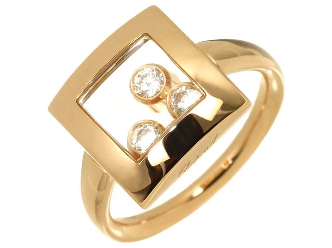 Anillo Chopard Happy Diamond en oro rosa de 18K