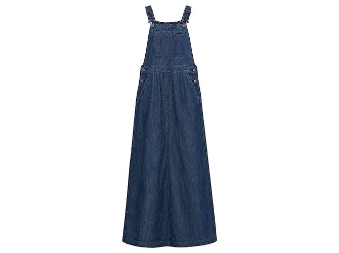 Weekend Max Mara Denim Maxi Kleid Blau