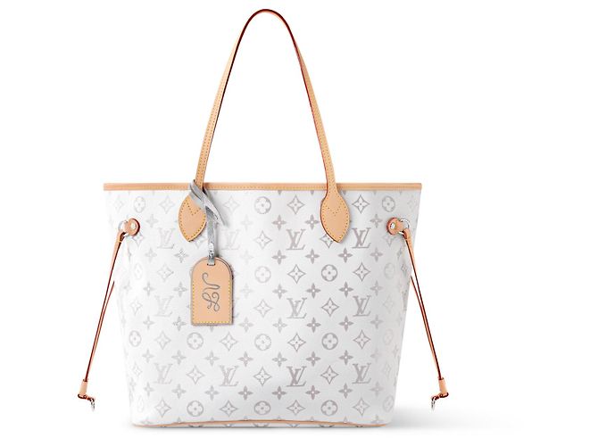 Louis Vuitton Neverfull MM Monogram White Bolso Tote