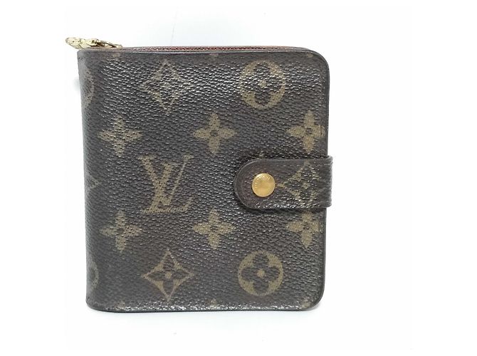 Louis Vuitton Compact Zip Perforated Monogram Canvas
