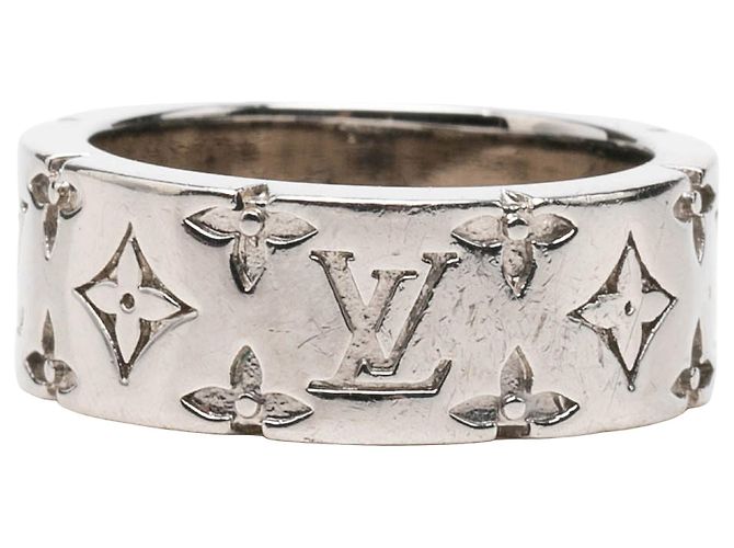 Anello Silver Louis Vuitton Brass LV Mosaic Ring M