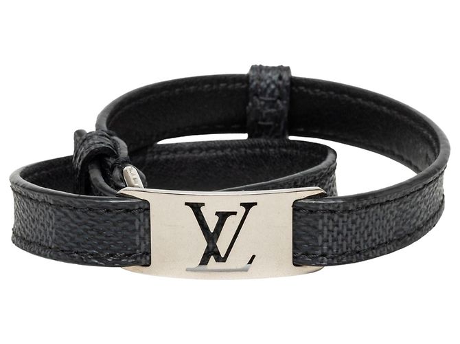 Bracciale Sign It Louis Vuitton Damier Graphite Nero