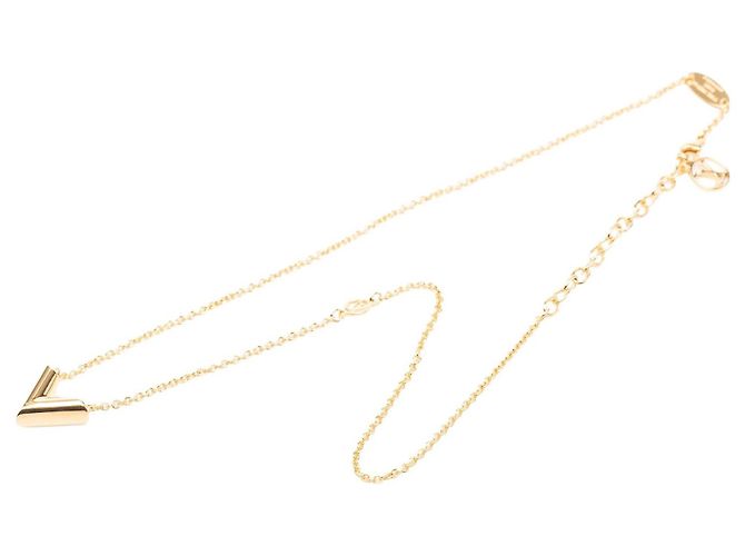 Collana Essential V Louis Vuitton placcata in oro