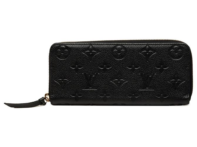 Cartera larga Louis Vuitton Monogram Empreinte Clemence Negra