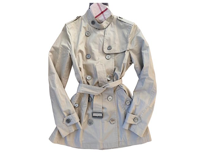 Burberry Trench Coat Cotone Beige