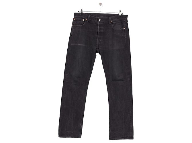 Jeans Levi's neri in cotone a gamba dritta