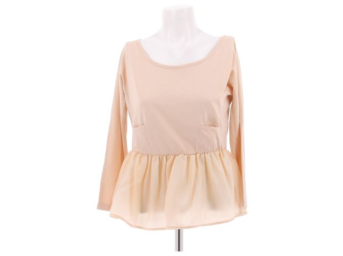 Top de algodão bege Carven M