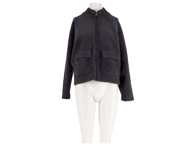 Veste courte grise Gerard Darel avec fermeture éclair