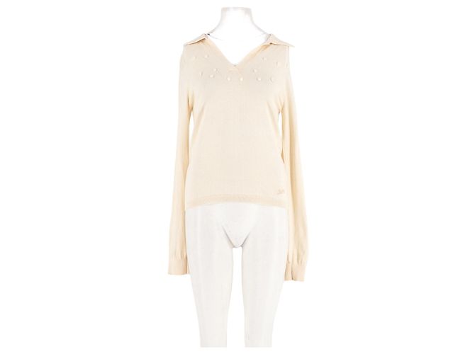 Autre Marque Pull en coton blanc