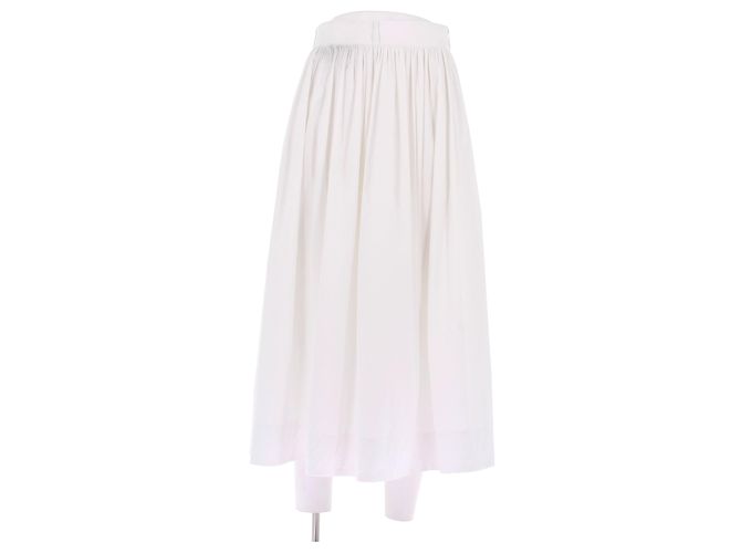 Autre Marque Falda maxi blanca de algodón ANDIATA