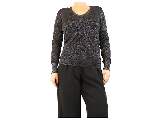 Joseph Lurex-Stricktop schwarz - size S