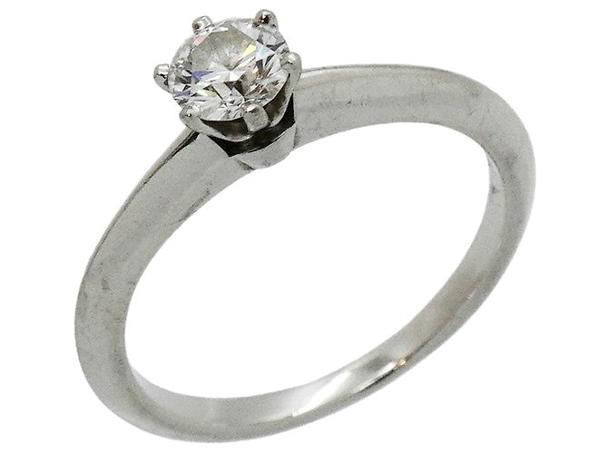 Autre Marque Tiffany & Co. Platin-Solitär-Bandring