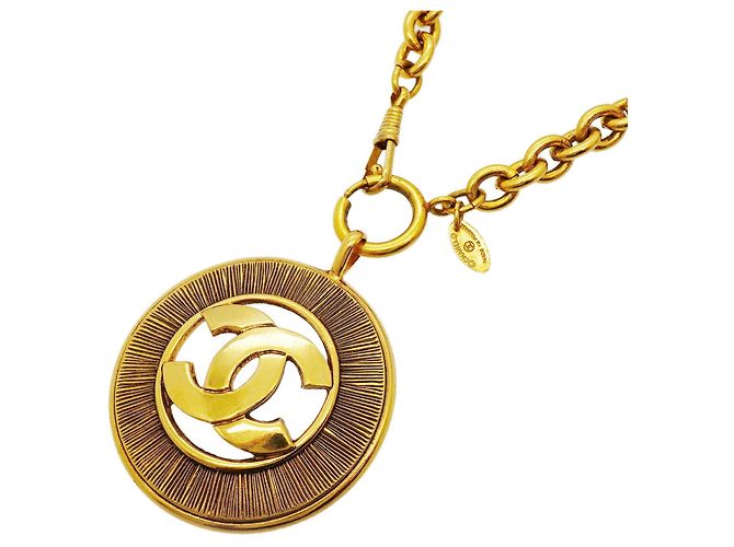 Collana cerchio Coco Mark placcata in oro Chanel