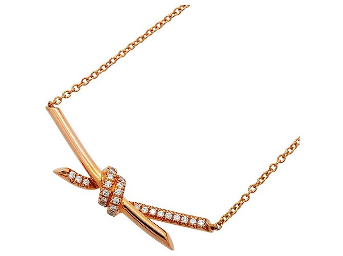 Autre Marque Collar Knot de Tiffany & Co. en oro rosa de 18K