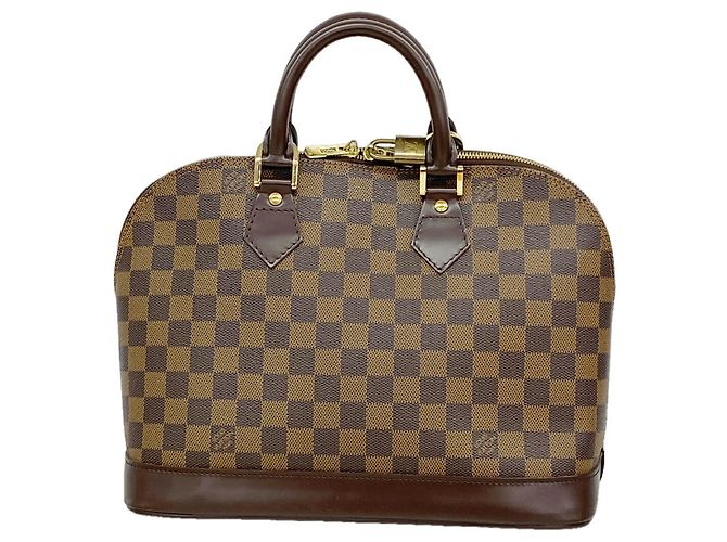 Borsa Louis Vuitton Damier Alma N51131 Ebene da donna