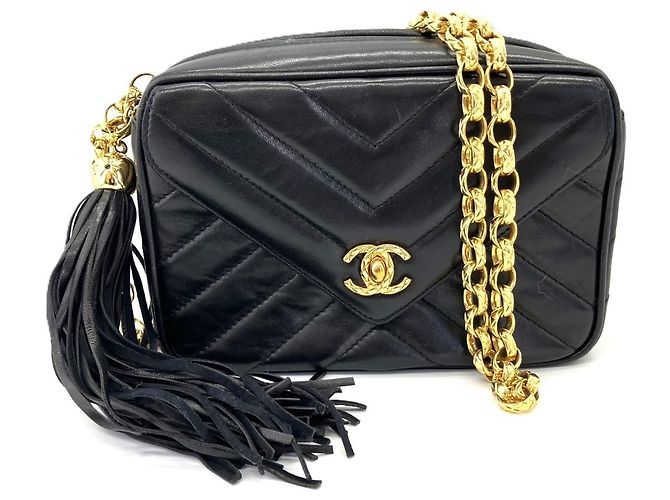 Borsa a tracolla Chanel V-stitch Chevron Chain