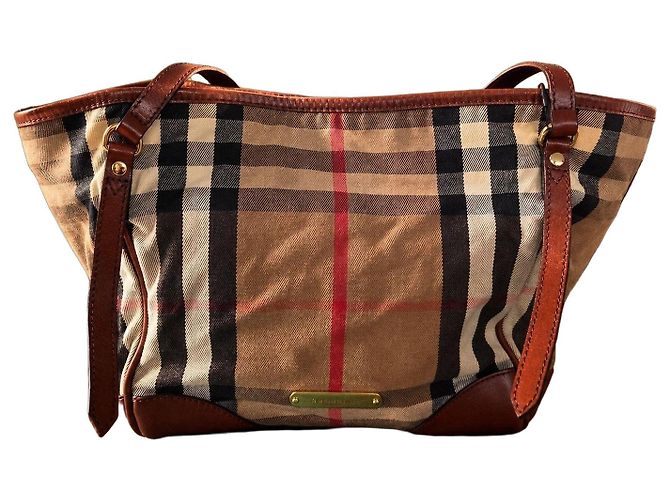 Burberry Sac Cabas Canterbury Nova Check Marron