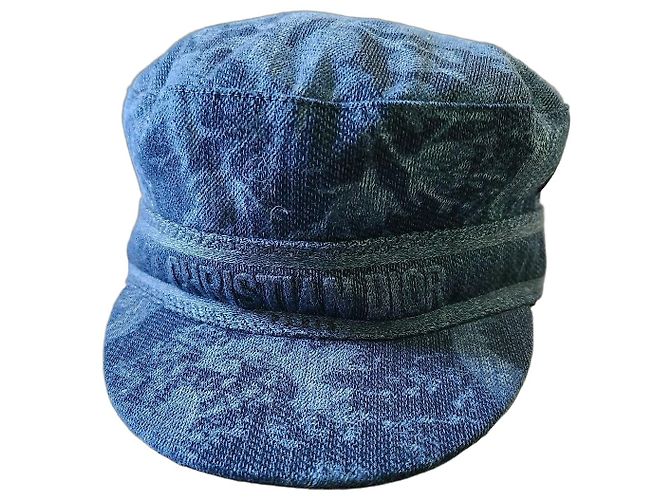 Christian Dior navy blue cotton cap