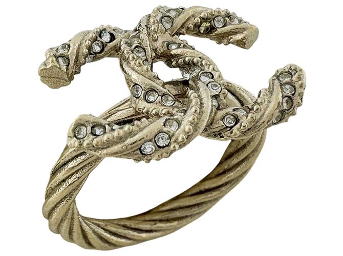 Chanel Ring mit Strass-Band