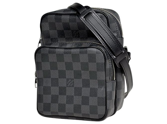 Borsa a tracolla Louis Vuitton Rem in Damier Graphite