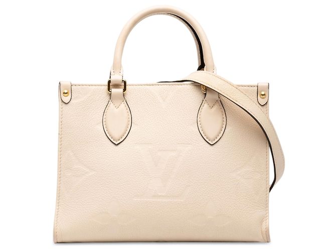 Louis Vuitton Beige Monogram Empreinte Giant OnTheGo PM