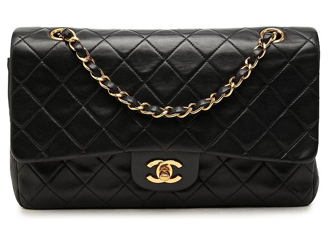 Chanel Black Medium Classic Lambskin Double Flap