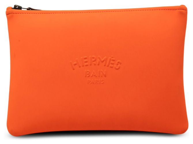 Capa Hermès Neobain Medium em neoprene laranja