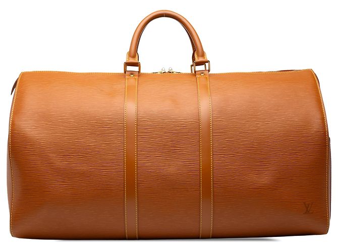 Louis Vuitton Brown Epi Keepall 55