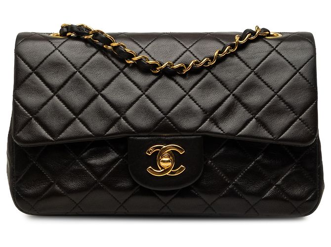 Chanel Black Medium Classic Lambskin Double Flap