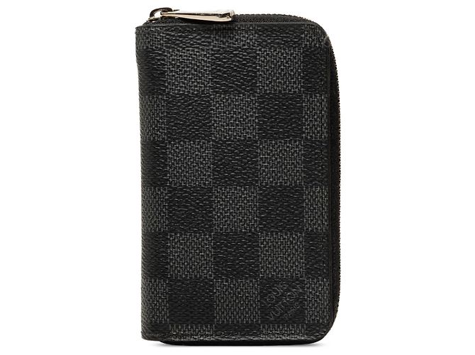 Monedero Zippy Louis Vuitton Damier Graphite Negro