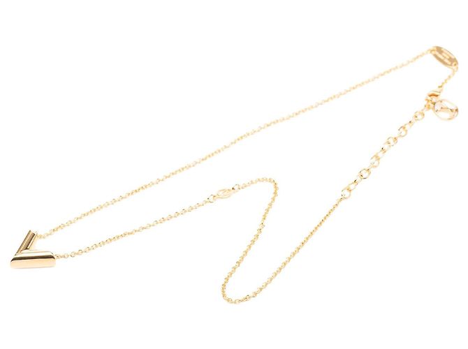 Louis Vuitton Collier Essential V Plaqué Or
