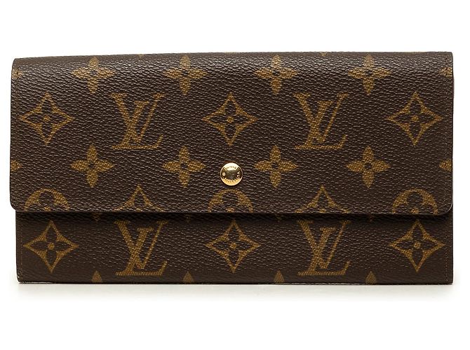 Louis Vuitton Brown Monogram Sarah Long Wallet