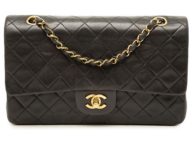Chanel Black Medium Classic Lambskin Double Flap