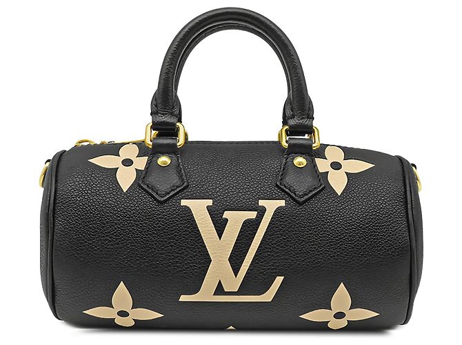 Louis Vuitton Black Bicolor Monogram Empreinte Giant Papillon BB