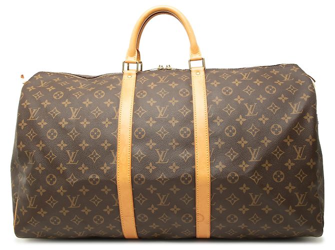 Louis Vuitton Brown Monogram Keepall 55