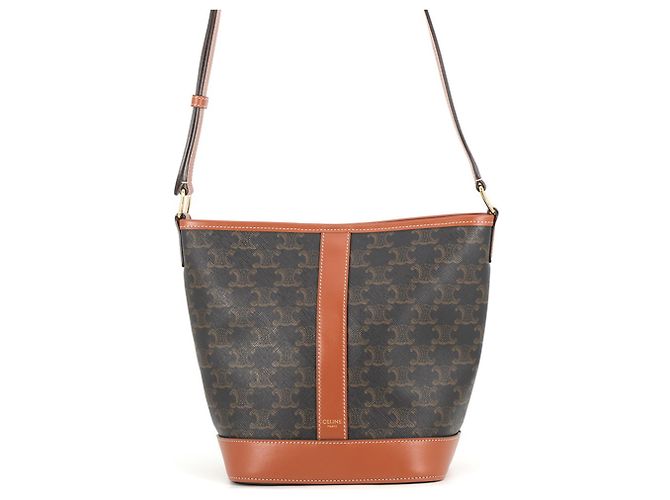 Céline Celine Triomphe Small Bucket Shoulder Bag